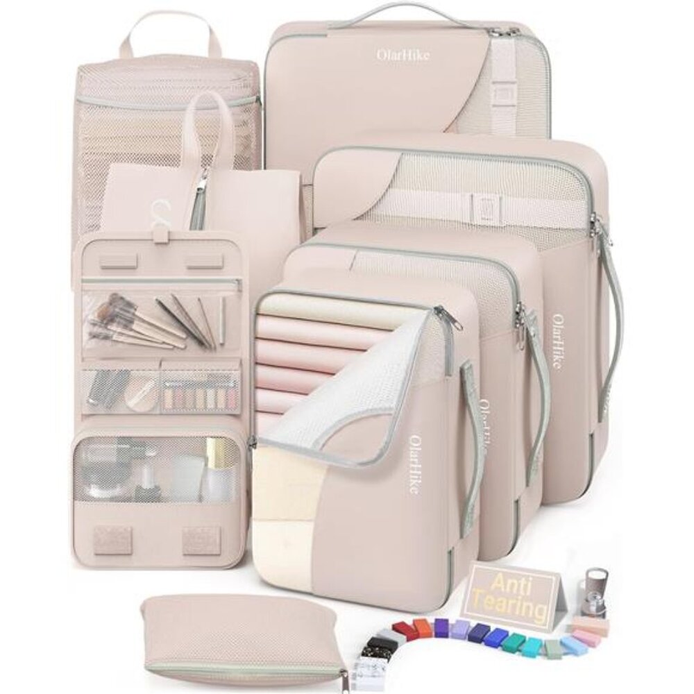 10 Set/8 Set Packing Cubes for Travel, Gifts for Women Mom,Anti-Tearing Suitcase